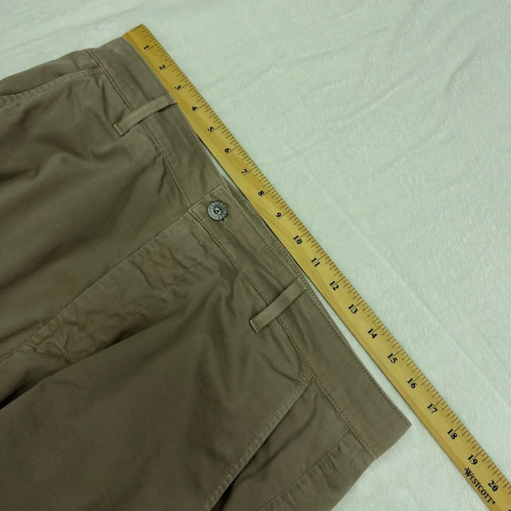 AG Adriano Goldschmied Pants Mens 34x30 Lux Khaki Canvas Tan Chino Casual